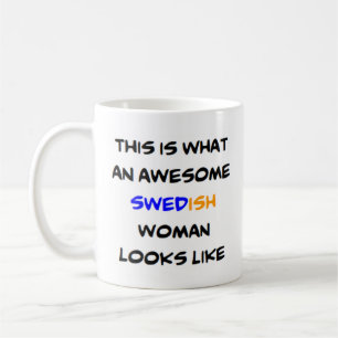 Svettkvinna, fantastisk kaffemugg