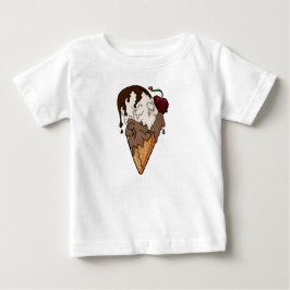 Svettlig, klassisk skullkräm t shirt