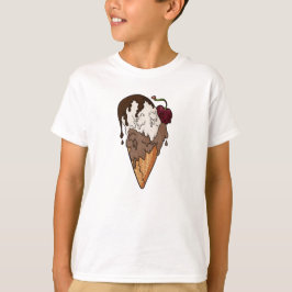 Svettlig, klassisk skullkräm t shirt