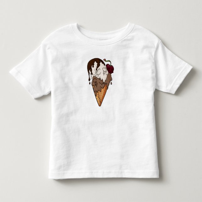 Svettlig, klassisk skullkräm t shirt (Framsida)