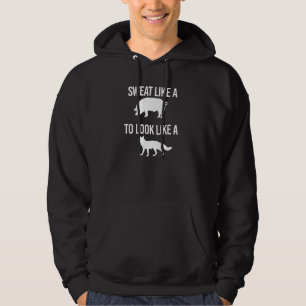 Svettnågot liknande en gris som ser något liknan sweatshirt med luva