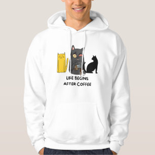 Svettskattälskare bilder för kaffe älskare hoodie
