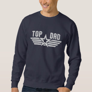 Svettskjorta av högsta Pappa Fars dag Lång Ärmad Tröja