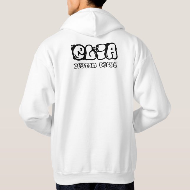 Svettskjorta för logotyp hoodie (Baksida)