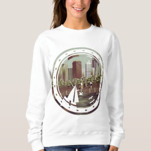 Svettskjorta i stadslandskap t shirt