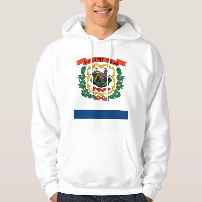 Svettskjorta med amerikansk flagga hoodie (Framsida)