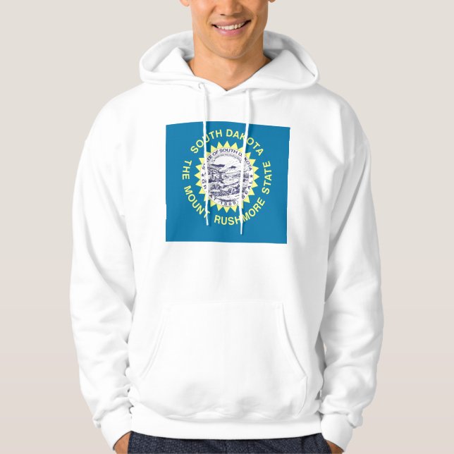 Svettskjorta med amerikansk flagga hoodie (Framsida)