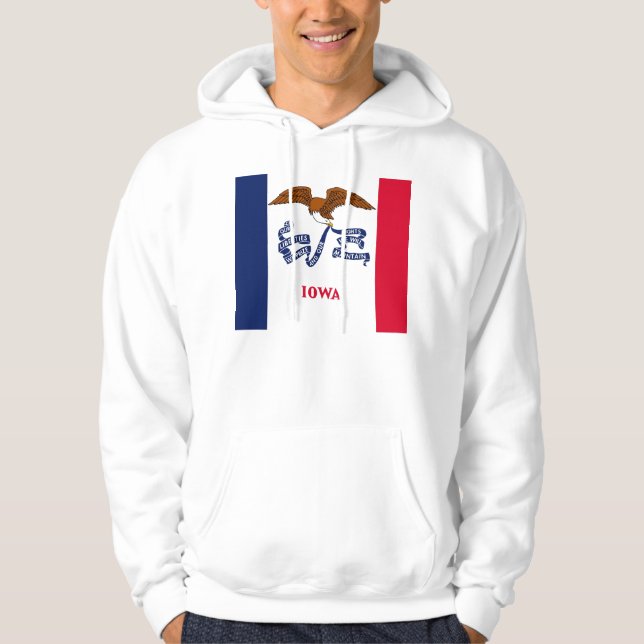 Svettskjorta med amerikansk flagga sweatshirt (Framsida)