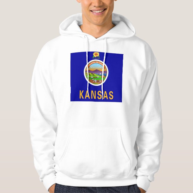 Svettskjorta med amerikansk flagga sweatshirt (Framsida)