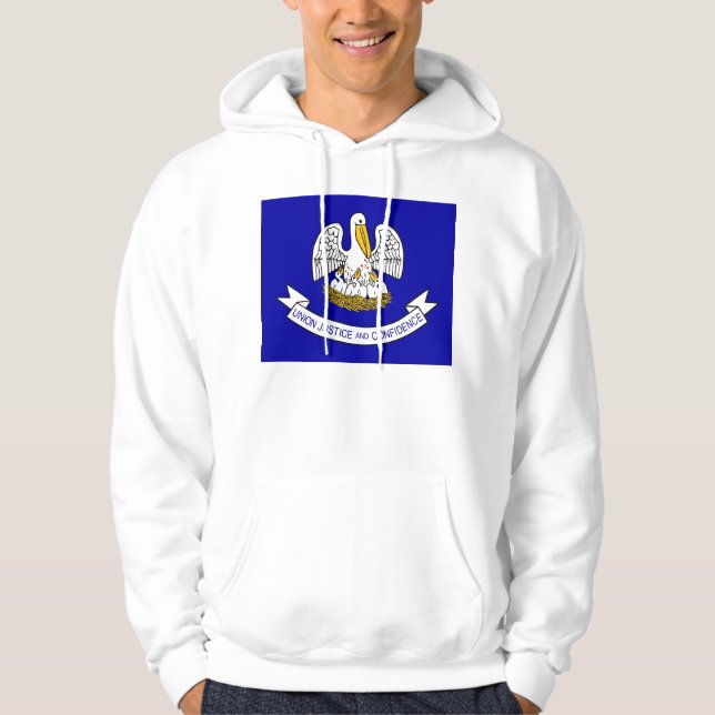 Svettskjorta med amerikansk flagga sweatshirt med luva (Framsida)