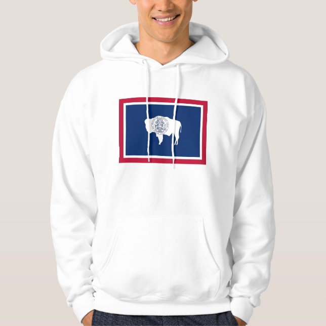 Svettskjorta med amerikansk flagga sweatshirt med luva (Framsida)