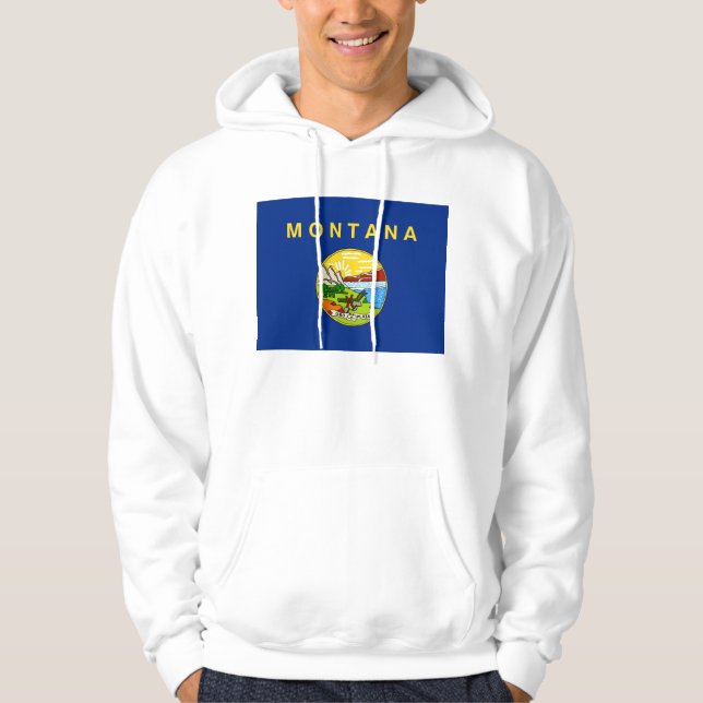 Svettskjorta med amerikansk flagga sweatshirt med luva (Framsida)