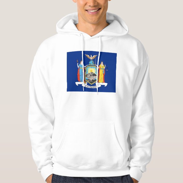 Svettskjorta med amerikansk flagga sweatshirt med luva (Framsida)