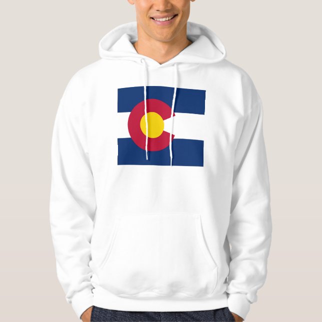 Svettskjorta med amerikansk flagga tröja med luva (Framsida)