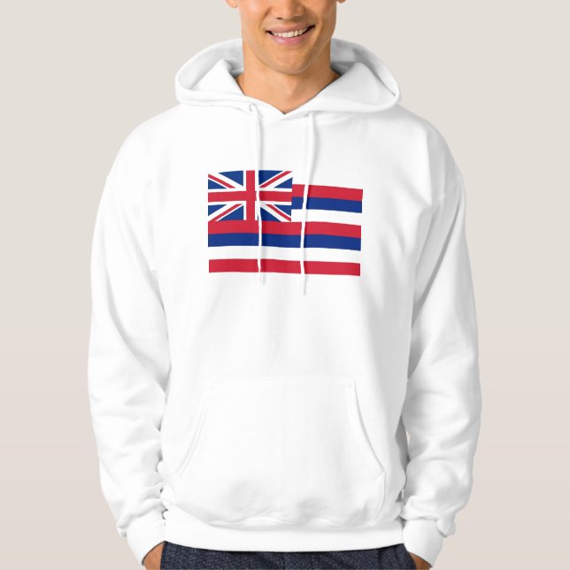 Svettskjorta med amerikansk flagga tröja med luva (Framsida)