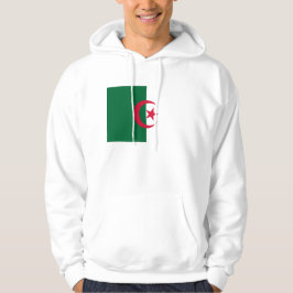 Svettskjorta med Flagga av Algeriet Hoodie
