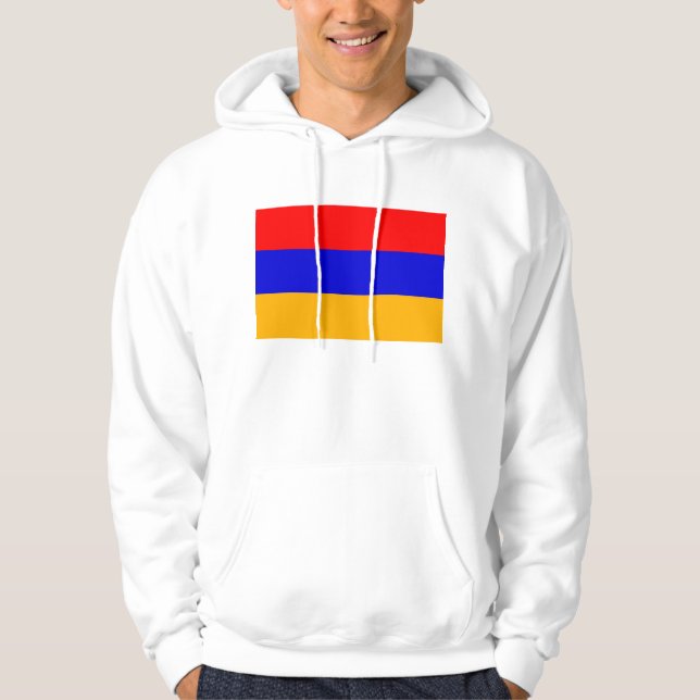 Svettskjorta med Flagga av Armenien Sweatshirt (Framsida)