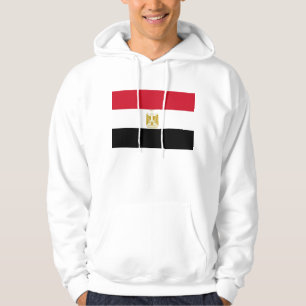 Svettskjorta med Flagga av Egypten Sweatshirt Med Luva