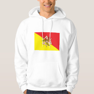 Svettskjorta med Flagga av Florens, Italien Hoodie