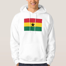 Svettskjorta med Flagga av Ghana Hoodie