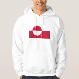 Svettskjorta med Flagga av Grönland Hoodie