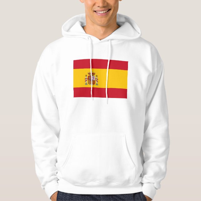 Svettskjorta med Flagga av Spanien Munkjacka (Framsida)