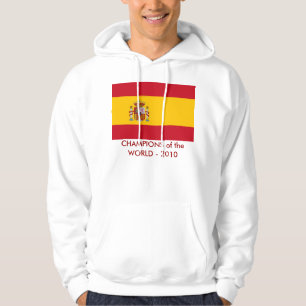 Svettskjorta med Flagga av Spanien Sweatshirt Med Luva