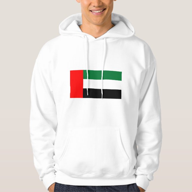 Svettskjorta med flagga från Förenade Arabemiraten Hoodie (Framsida)