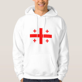 Svettskjorta med Flagga från Georgien Hoodie