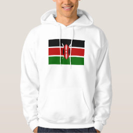 Svettskjorta med Flagga från Kenya Hoodie