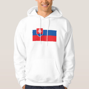 Svettskjorta med Flagga från Slovakien Hoodie