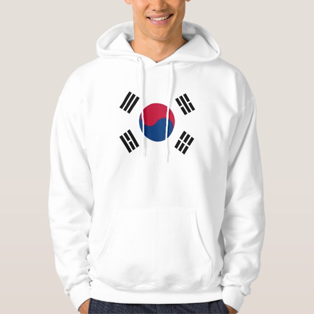 Svettskjorta med Flagga från Sydkorea Munkjacka (Framsida)