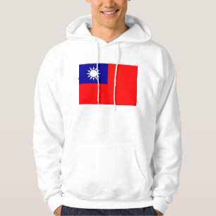Svettskjorta med Flagga från Taiwan Sweatshirt Med Luva