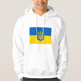 Svettskjorta med Flagga från Ukraina Hoodie