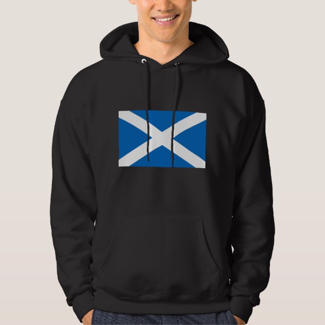 Svettskjorta med skotsk Flagga Hoodie (Framsida)