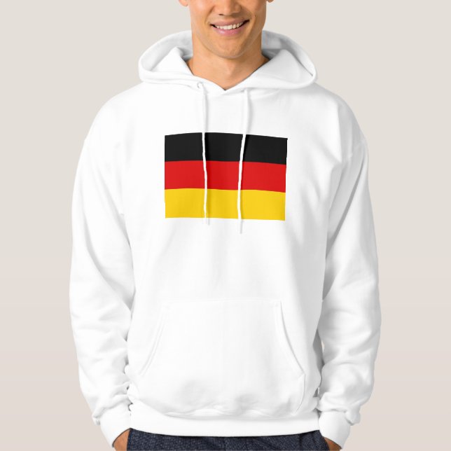Svettskjorta med Tyskland Flagga Hoodie (Framsida)