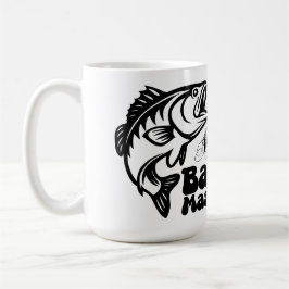 SVG Anpassad Bass Mästare fiske Kaffemugg