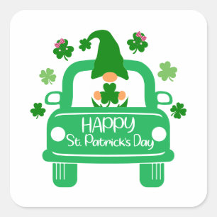 SVG-design för en Lycklig St. Patrick Dag Sticker Fyrkantigt Klistermärke