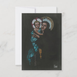 Sviktande bön till St. Anthony Prayer Card Tack Kort