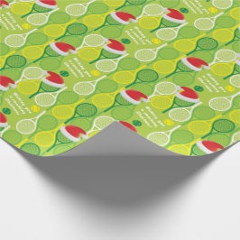 🎄 Sviktande jul 🎾 tennis mönster Wrapping Pape Presentpapper