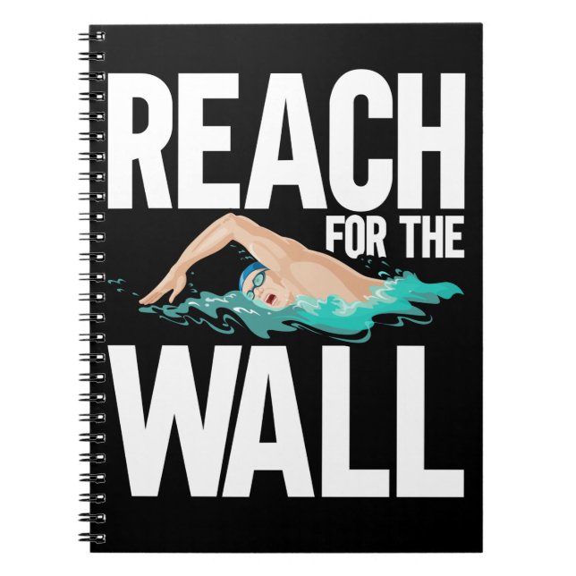 Svimmer-citattecken för ett lustigt team anteckningsbok (Framsidan)