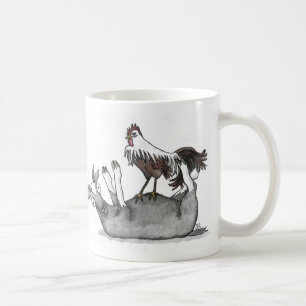 Svimningget och höna kaffemugg