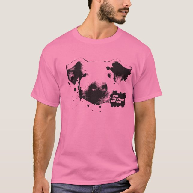 Svin är vänner t shirt (Framsida)