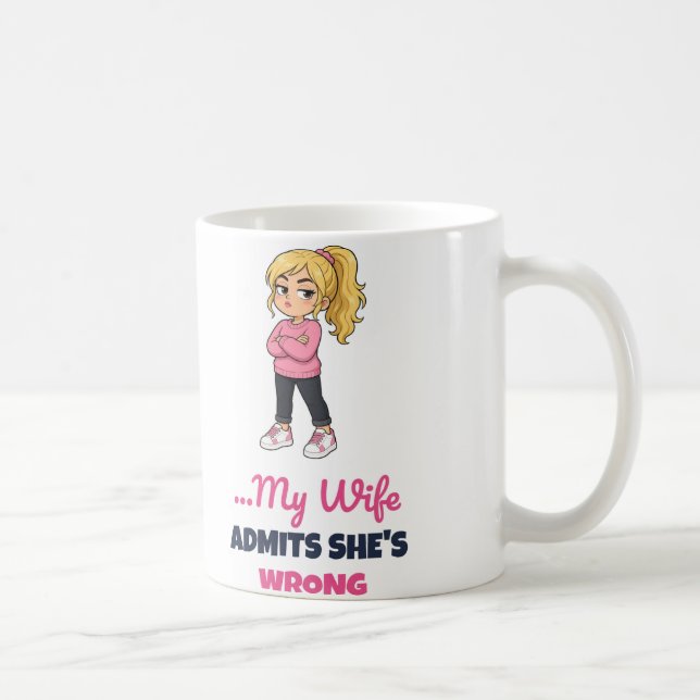 Svin Flyger Innan Hon Medger Att Hon Har Fel Kaffemugg (Höger)