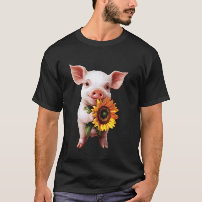 Svin Solros T Shirt (Framsida)