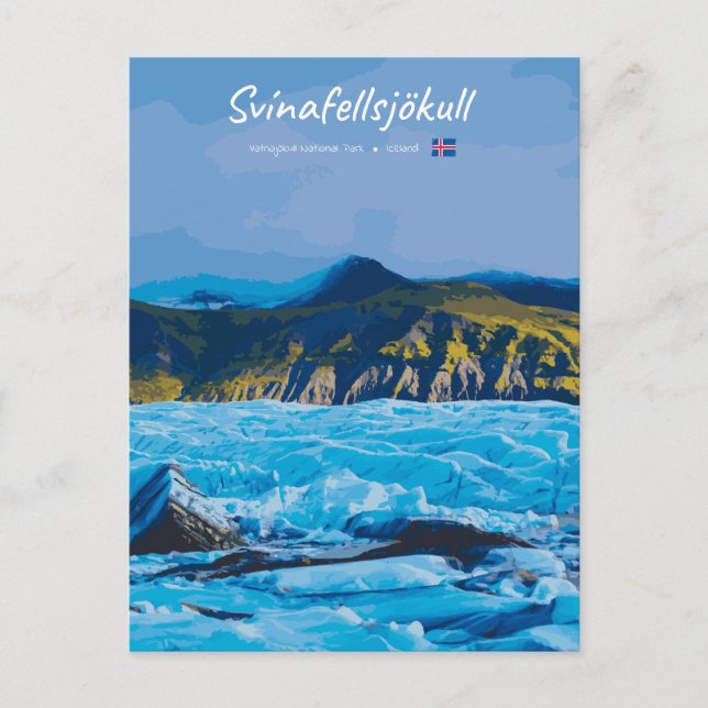 Svínafellsjökull, Iceland -  Glacier View Vykort (Framsida)