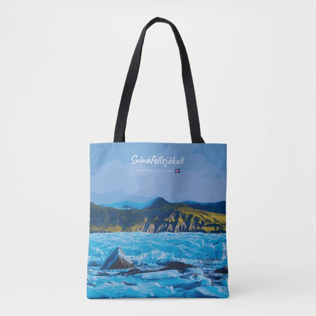 Svínafellsjökull, Island -  Glacärvy Tygkasse (Framsida)