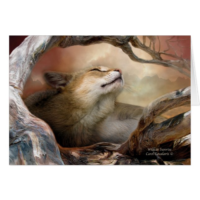 Svindel- soluppgång ArtCard Hälsningskort (Framsidan Horizontal)