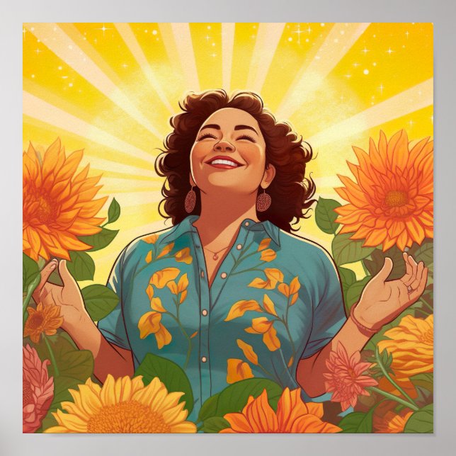 Sving och Growin: Honoring Womanity Print Poster (Framsidan)