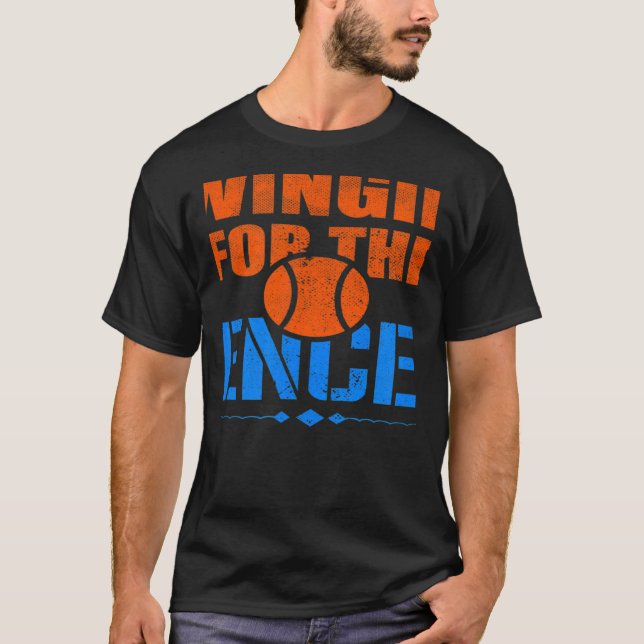 Svingande För Staketet Baseboll Sött Meme T Shirt (Framsida)